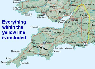 South West Swing region covered